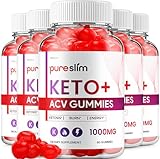 (5 Pack) Pure Slim Keto ACV Gummies - Advanced Formula PureSlim Keto Plus ACV Gummies Apple Cider Vinegar Pure Slim ACV Gummies Dietary Supplement Reviews Men Women (300 Gummies)