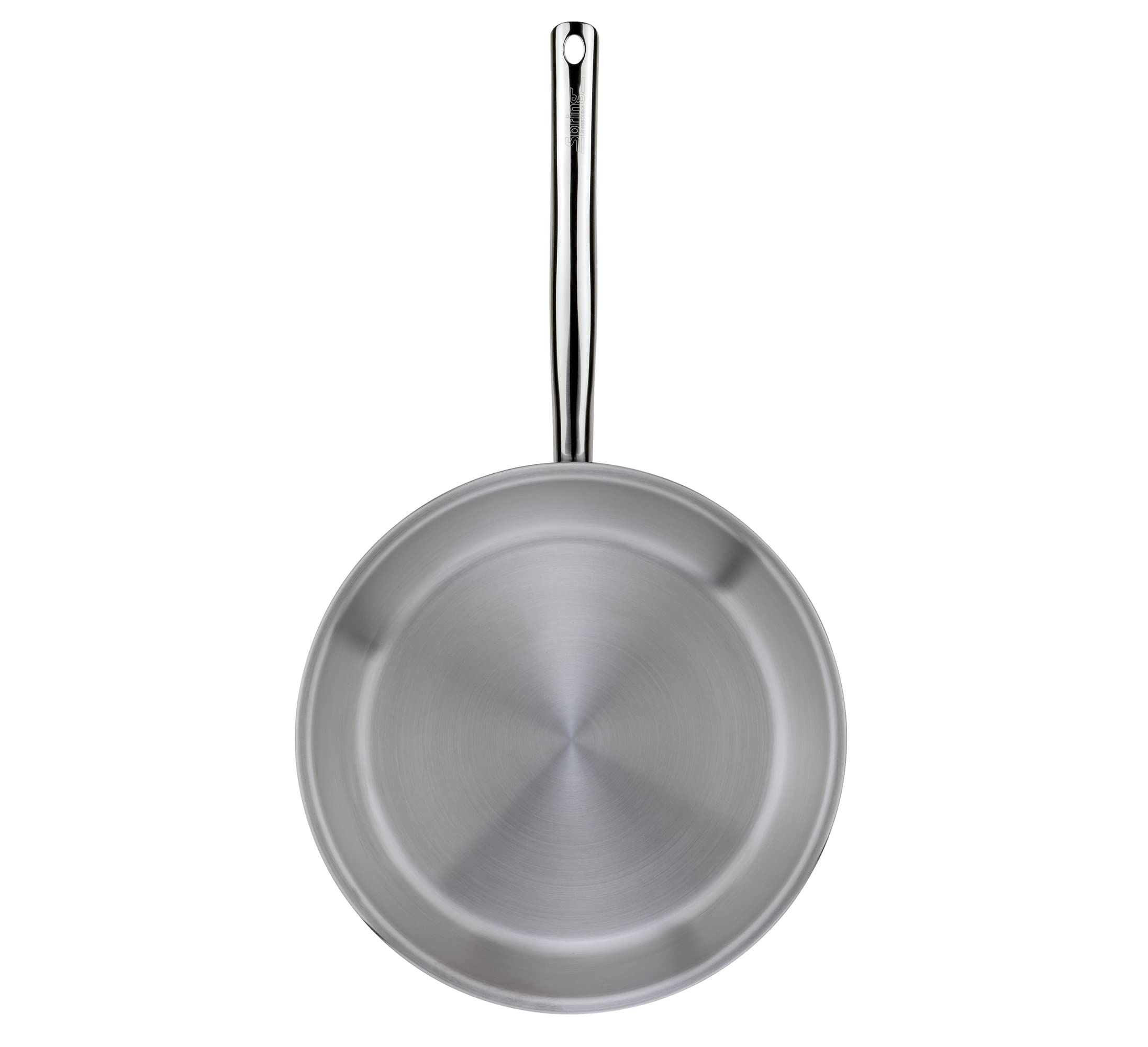 Spring Padella XL BRIGADE Premium 24 cm | padella in acciaio inox | superficie di cottura lucida | nucleo in alluminio a 3 strati | per tutti i piani cottura con