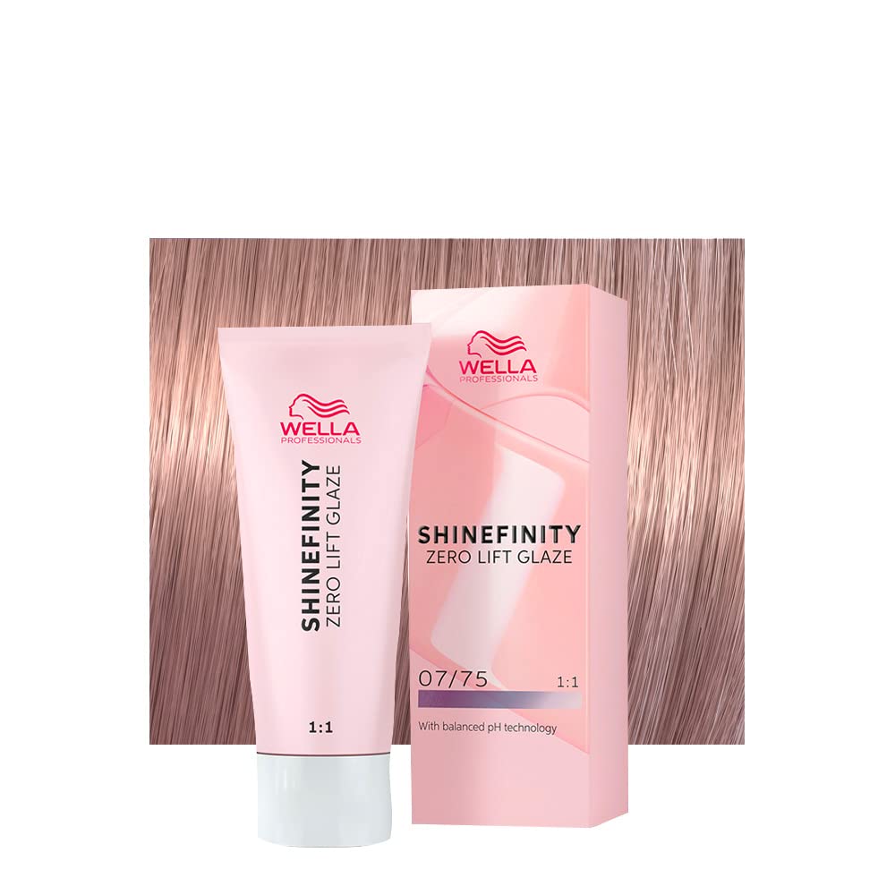 Wella Shinefinity Raspberry Latte 07/75 Mittelblond Mahagoni, 60 ml, demipermanente Haarfarbe