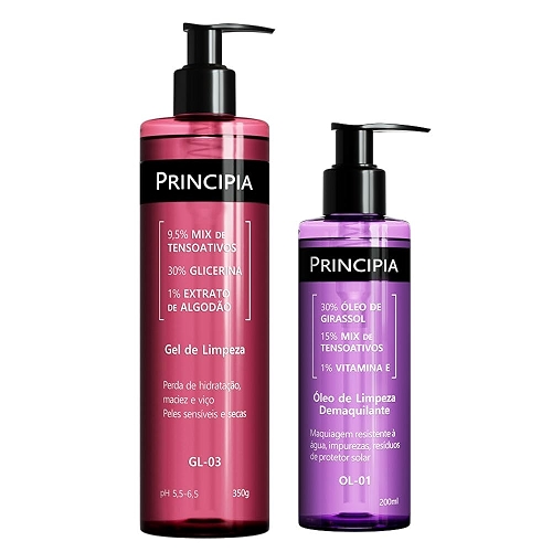 PRINCIPIA, Kit Limpeza Facial Dupla Ol-01 + Gl-03