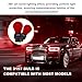 Wevdn 10PCS Car Brake Light Bulb, 3157 Waterproof Micro Quartz Glass Double Wire Light Bulb Replacement, 12V 21/5W Vehicle 360° Lighting Bright Turn Signal Instrument Light Bulbs (Red)