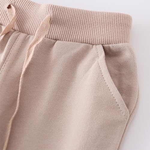 Image of Little Boys Jogger Pants Toddler Boys' Drawstring Elastic Waist Cotton Casual Sweatpants 1PC / 2 PCS Set