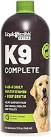 Vista 1 de LIQUIDHEALTH Pets K9 - Multivitamínico líquido completo 8 en 1 para perros adultos mayores y cachorros, fórmula completa todo en uno, vitaminas