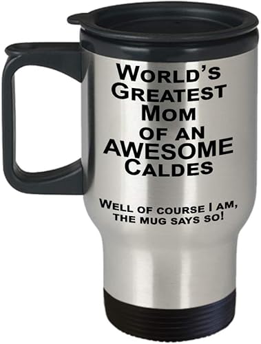 Caldes Rabbit Travel Mug, Gift for Rabbit Lover - World's Greatest Mom of an Awesome Bunny