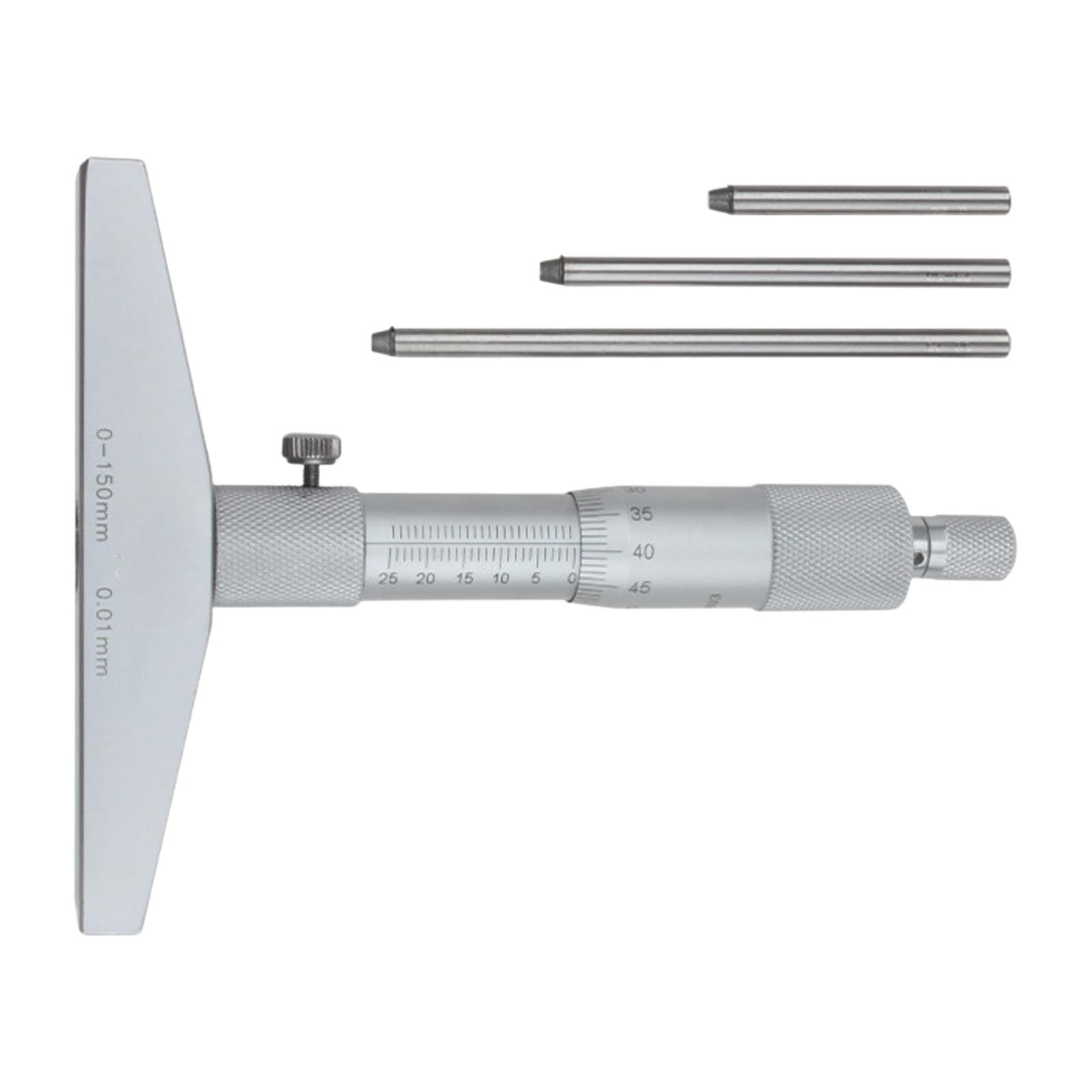 Tiefenmessgerät, 0-200 mm, 0-25, 0-100-150, Auflösung 0.01(Range 0-75mm)
