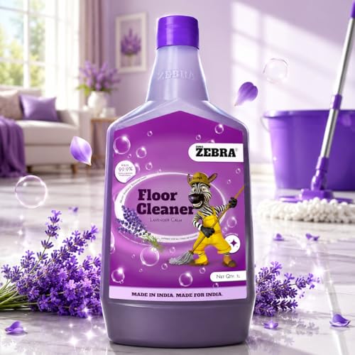 Image of Multi-Surface Disinfectant Floor Cleaner | 1 L | Powerful Floor Cleaning Liquid for Homes, Tiles, and Bathrooms | Long-Lasting Fresh Scent (1 litre, Lavender)