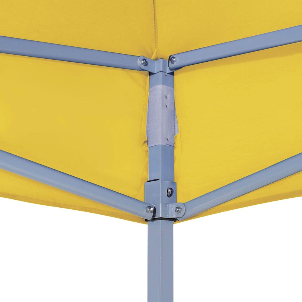 Dach namiotu imprezowego 4,5 x 3 m, żółty, 270 g/m², tkanina Oxford, odporny na promieniowanie UV i wodę, dach zapasowy do pawilonu, do użytku na zewnątrz, ochrona przed słońcem, deszczem