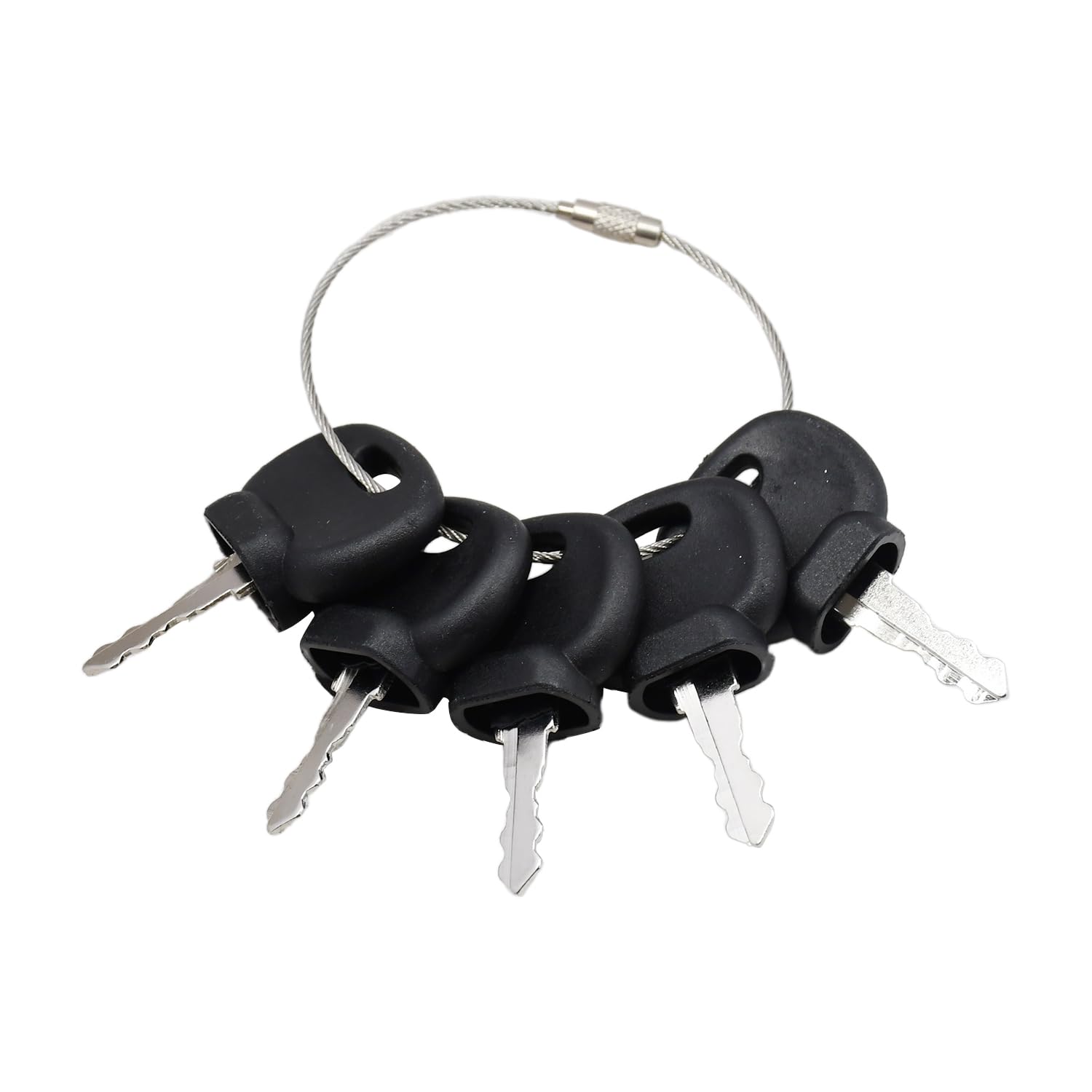 5PCS Ignition Keys 757.22230 14607 Fits JCB Bomag SkyTrak Moffett Forklift | Replaces 14707 14603 75722230 803580, Compatible with Bobcat Forklifts,