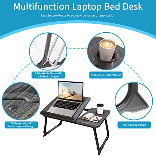 Cloudtrip CT-101 Laptop Desk For Bed Or Couch, Lap Desk, Woking In Bed Desk, Home Office Desks thumb #2