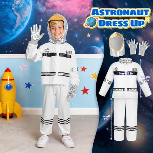 Disfraces para niños 4 sets astronauta, policía, bombero, ingeniero miniatura 2