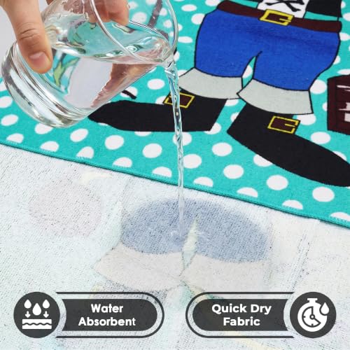 Image of Kids Poncho Towel 300 GSM 120x60 CM, Pirate, Sea Green