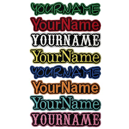 Patch bordado personalizado, 2 peças personalizadas de ferro em letras costuradas na etiqueta de nome para uniforme de camuflagem, jaqueta com capuz, mochilas, colete, camisas de trabalho, bolsas de