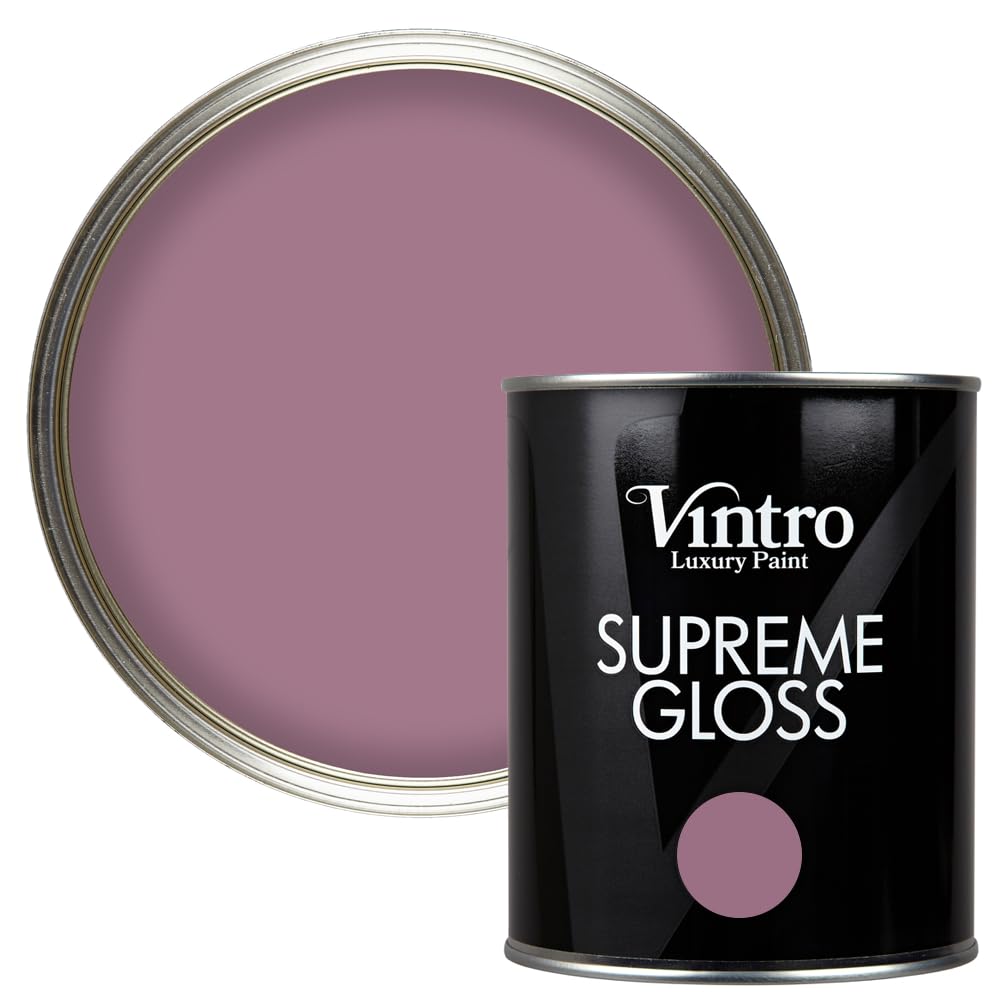 Vintro Purple Gloss 1L WallsCeilingsMetal & Wood (Wild Heather) from B&Q