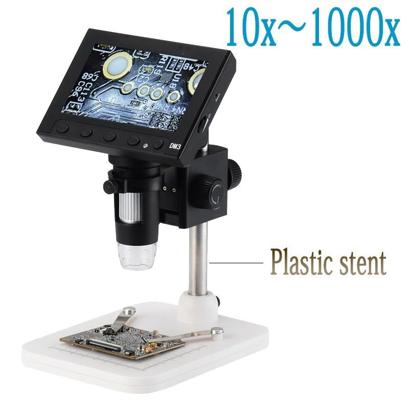 Microscope numérique USB grossissement 1200X écran LCD 7 pouces DM3 - 2