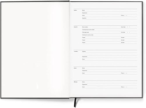 Miniatura 5 de N7-D DuraCover - Cuaderno de laboratorio expandido, 9.25 x 11.75 pulgadas (9.3 x 11.8 in), 144 páginas, tejido saturado gris, encuadernado