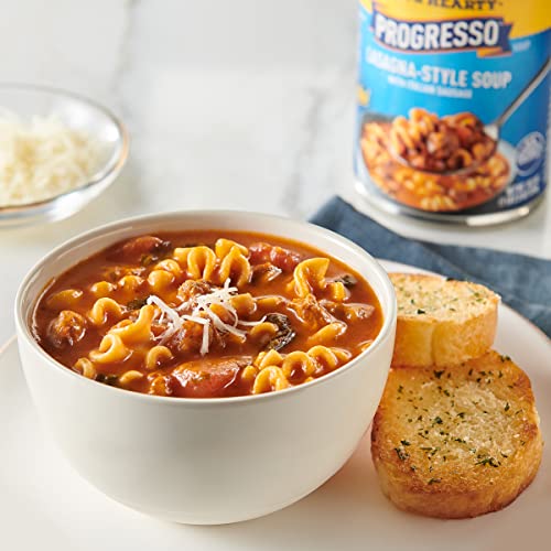 Image of Progresso Rich & Hearty, Lasagna-Style Soup With Italian Sausage, Canned Soup, 18.5 oz.