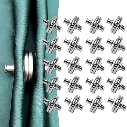 20 Pairs Curtain Magnets Closure,Magnetic Curtain Clips,Strong Magnets Curtains Weights for Prevent Light Leaking Keep Curtain Closed for Home Bedroom Office Curtain Draperies?0.98inch?