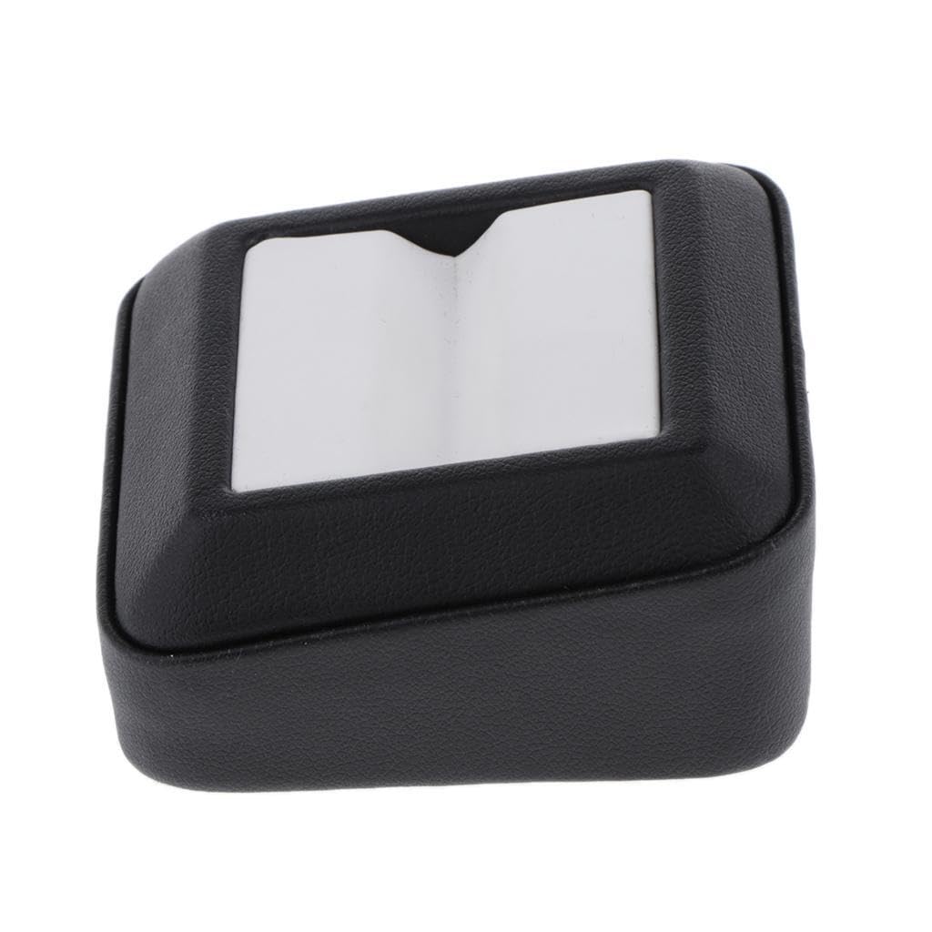 TWISAXC Gemstones Jewelry Display Case Made With Clear Viewing Gemstone Jewelry Storage Or Valued Collection Items Gem Display Storage Box Bead Made Of PU