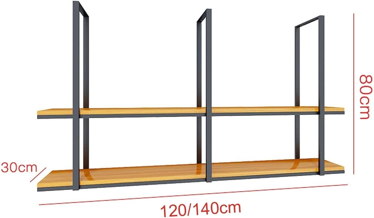 Ceiling Hanging Wine Rack - Ceiling Shelf - Hanging Wrought Iron Storage Rack, Vintage Solid Wood Plant Stand, Wall Mounted Display Stand, Living Room Decorative Rack(80*30*80cm(31*12*31 IN))