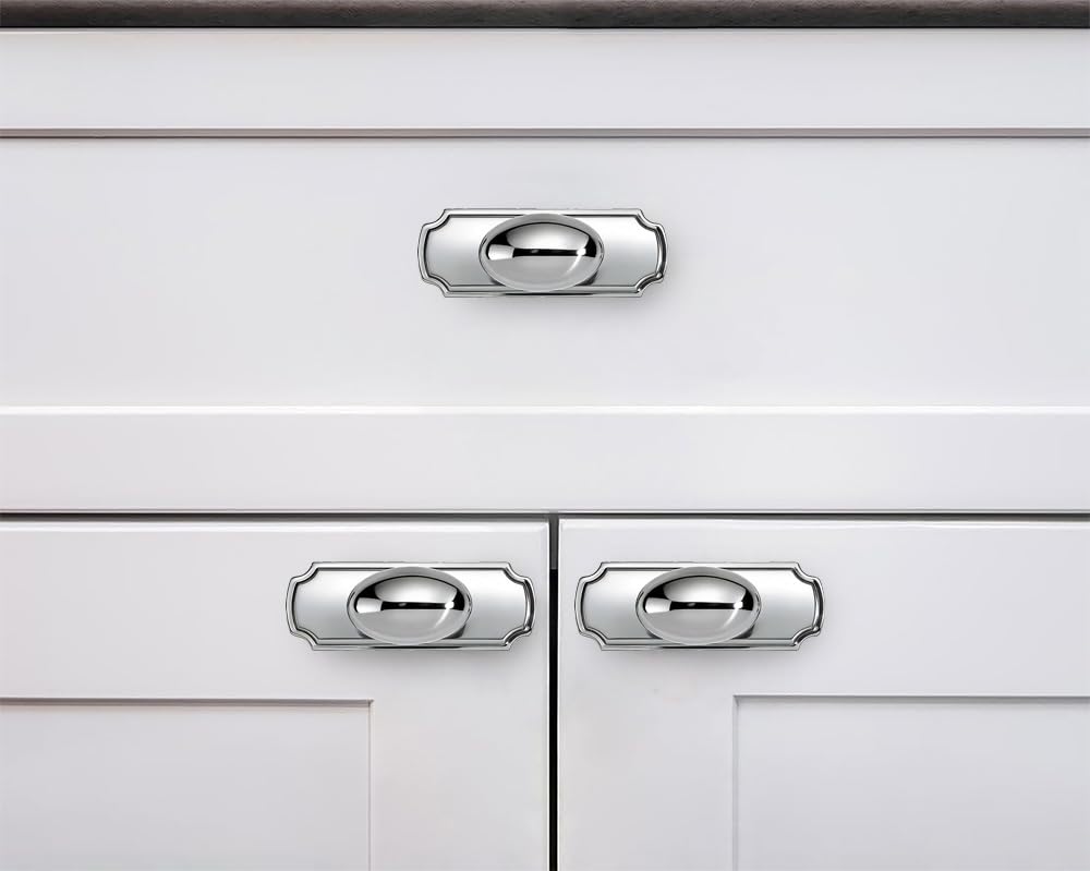 Round Polished Chrome Cabinet Knob - 284+287, 1-3/8 in (35 mm) — KHTUMEWARE