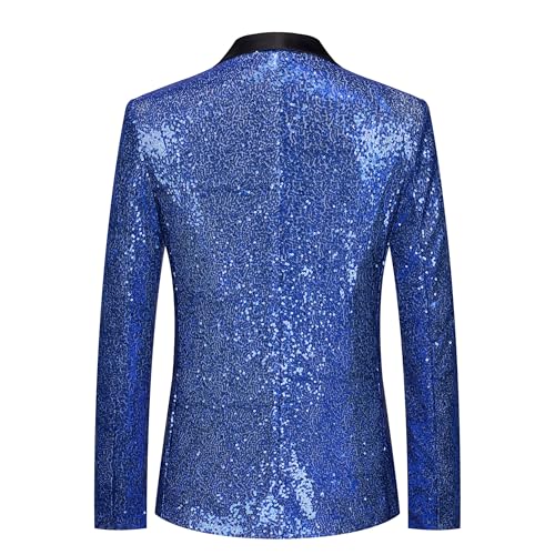 Men Tuxedo Suit Set 2 Piece Slim Fit Sequin Prom Homecoming Wedding Dress Suits3