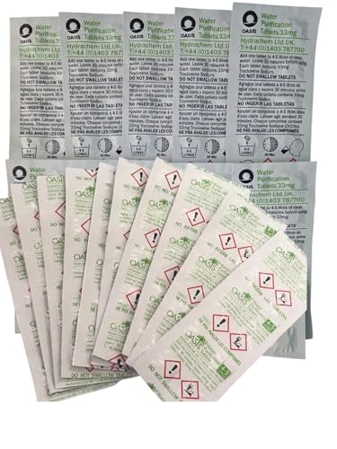 Oasis Water Purification Tablets, 33mg, 200 Pack