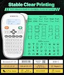 Rongta TH110 Bluetooth Handheld Label Maker Machine with 1 Tape, QWERTY Keyboard Portable Label Printer, for Home, Office, Organization