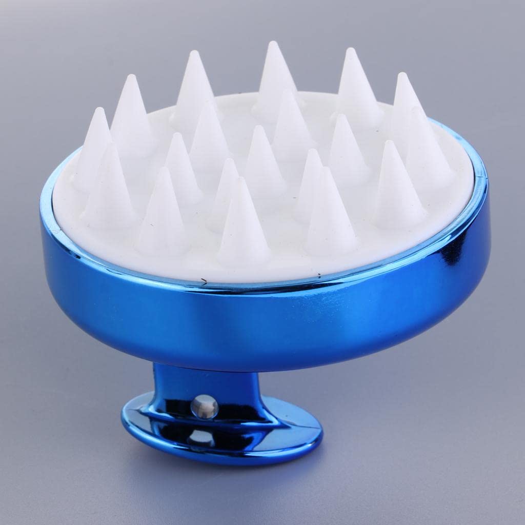 Ketsicart Silicone Scalp Shampoo Massage Brush Washing Massager Hair Comb Blue