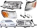 Headlight Signal Lamp Replacement Set for 1993 - 1997 Corolla Left Right Pair