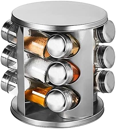 Porta Condimentos 12 Potes Base Giratória Futuro Casa Fuy428