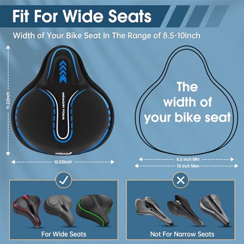 MSDADA New Large Gel Bike Seat Cover(Blue) by MSDADA - Used condition - Image 3