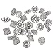 Metal Buttons - 50Pcs Assorted Mixed Vintage Style Engraved Flower Decorative Round Buttons for Crafts Sewing Coats Jeans Suits DIY