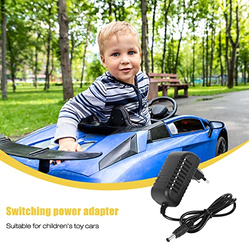 Gobesty Ladegerät für Kinder Elektrofahrzeuge 12V, Ausgang DC 1000mA Ladegerät Ladekabel Elektroauto Kinder, Netzadapter für Elektro Kiderauto, Stromadapter und Stromkabel