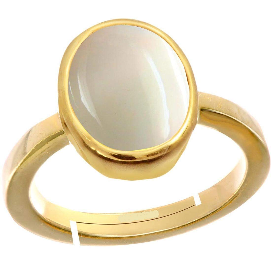 Silver Ring for Women Men 5.25 Ratti Natural Certified White Opal Astrological Gemstone Adjustable Loose Gemstone Opal Loose Gemstone Opal