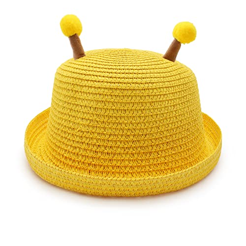 Image of VRITRAZ Baby Boy's and Girl's Kids Children Cute Printed Cartoon Gift Summer Fancy Dress Straw Fasion Hat Cap 1