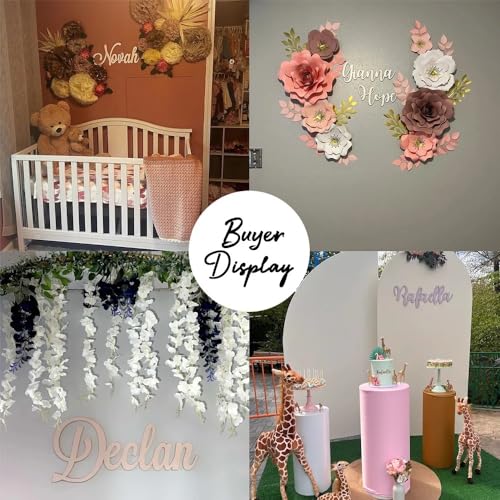 Letras de pared madera para cubrir espacios vacíos en decoración infantil 8