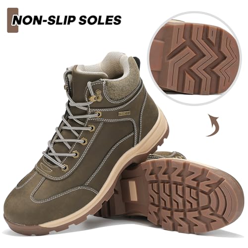Men's Waterproof Hiking Boots Outdoor Hiking Shoes Trekking Backpacking Mountaineering Boots2