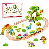 LLAMATIVO DISEÑO: Dinosaurios, árboles y un volcán colorido forman parte de este juego emocionante. Piezas coloridas y divertidas, estructuras sorprendentes y una genial vía de tren captarán su atención por horas mientras estimulan su imaginación y creatividad