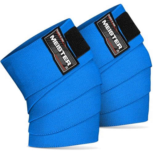 Genouillères Haltérophilie Meister 72" - Stabilisation des Genoux pour Squat Lourd
