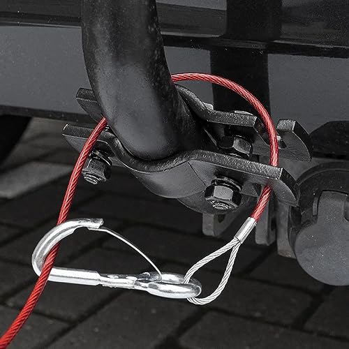 PAT APT Halter für Anhänger-Abreisseil Bremsseil Sicherungsseil universal schwarz Hollandöse für Wohnwagen und Anhänger