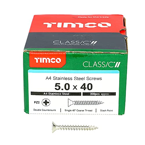 Vis classiques TIMCO 50040CLA4 argenté pour fixations bois - 3