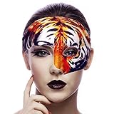 Lubber Tiger Animal Half Mask for Halloween Party Costume Masquerade