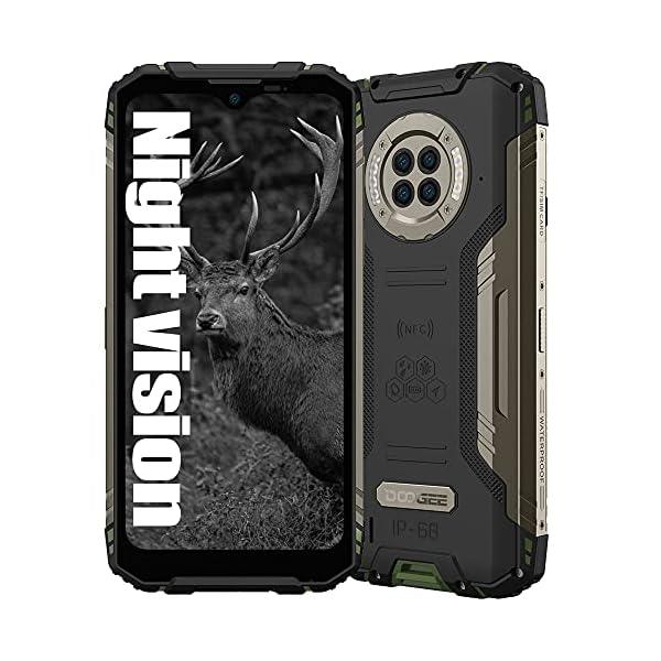 Rugged-Smartphone-Unlocked-DOOGEE-S96-Pro-Android-10-Octa-core-8GB-128GB-Waterproof-Smarthone-48MP-Rear-Camera-20MP-Night-Vision-Camera-622-HD-6350mAh-Battery-Dual-SIM-4G-Rugged-Phone-Green DOOGEE Rugged Smartphone Unlocked S96 Pro Android 10 Octa-core 8GB + 128GB Waterproof Smarthone, 48MP Rear Camera + 20MP Night Vision Camera, 6.22" HD+ 6350mAh Battery Dual SIM 4G Rugged Phone -Green