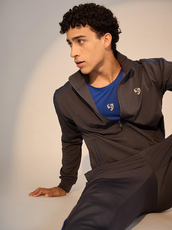 Image of SG Men's Tracksuit H3MTS8228 | Premium Sportswear | Multiple Colours & Sizes | Comfortable Athletic Track Suit for Gym, Running & Casual Wear