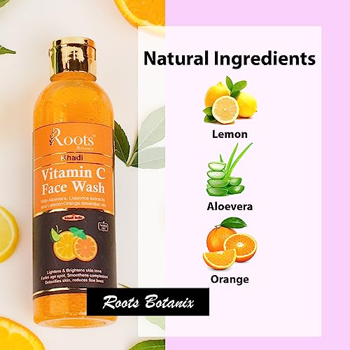 Image of Face Wash | Orange Vitamin C Face Wash | Face Wash For Glowing Skin | De-Tan Cleansing Face Wash | Brightening Face | Anti Pollution, Pimples | Liquid Soap (200ml) Pack-3