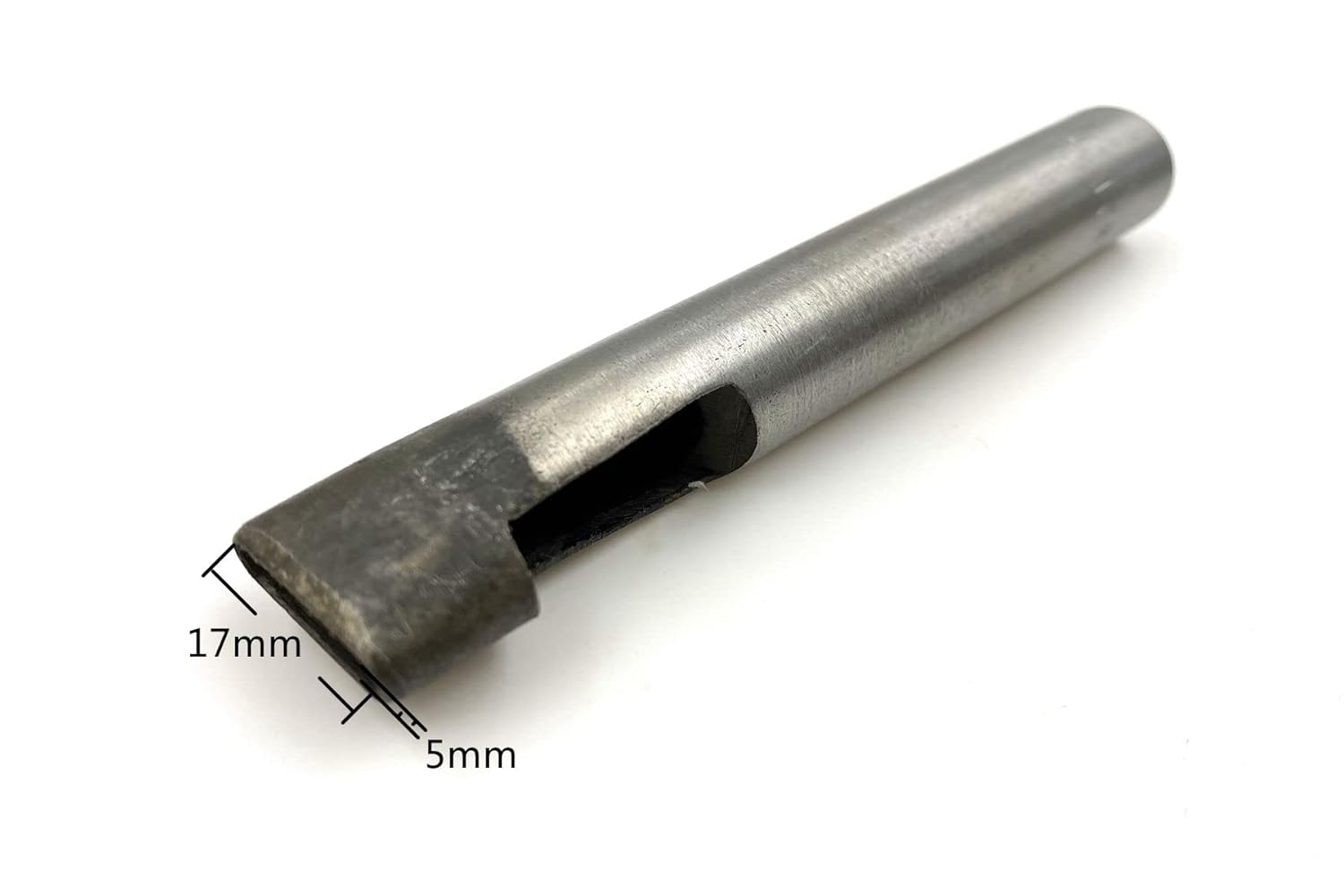 Oval Leather Hole Puncher Hollow Gasket Cutting Cutter Punch Sets Tools for Cut Leather Rubber Paper Fabric Soft Material 11/16 Inch x 3/16 Inch / 17mm x 5mm S326