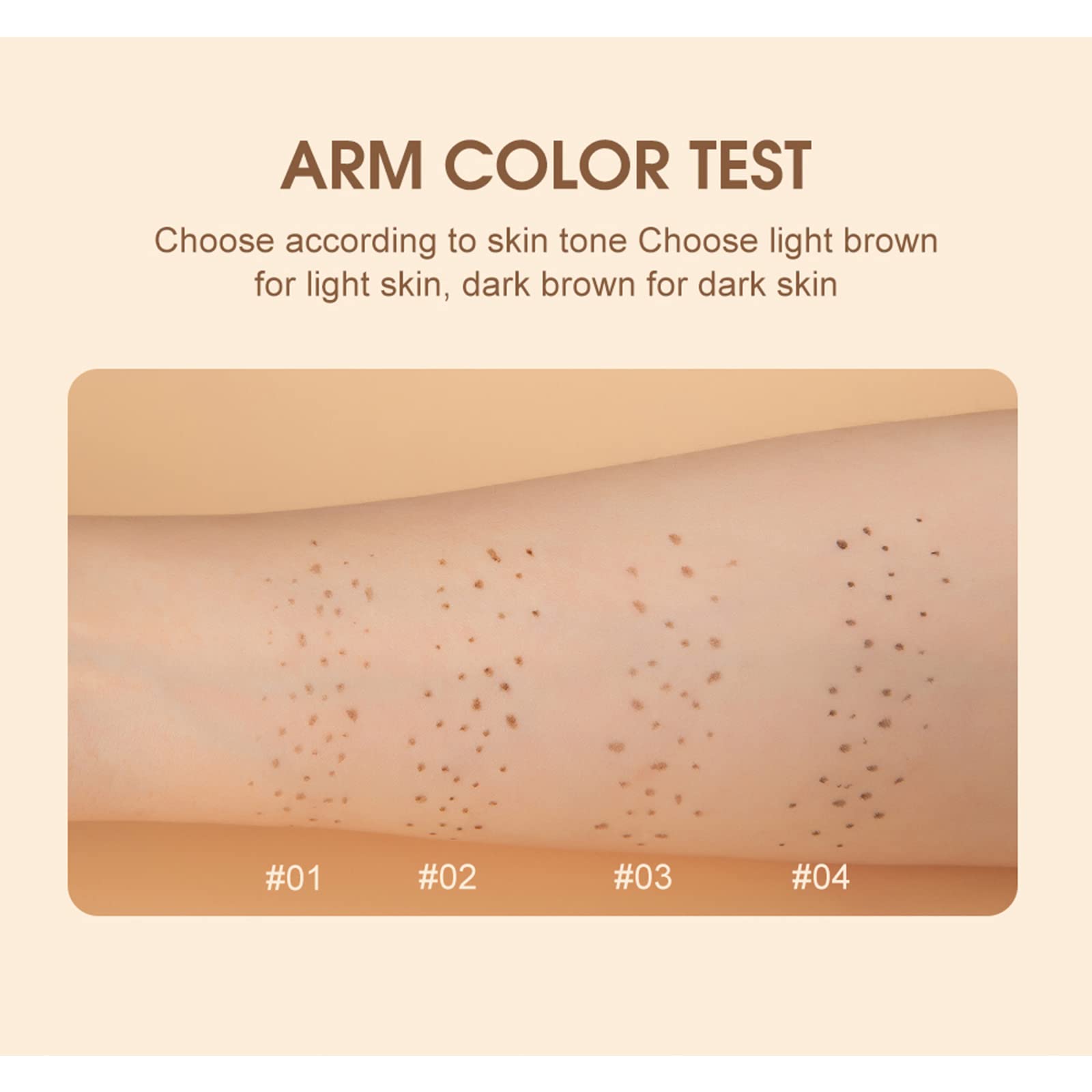 Penna Lentiggini, Freckles Pen, Facile da Colorare, Penna a Punti Morbida, per lentiggini a Simulazione Naturale per Trucco a Lunga, Naturale (01#Light Brown)