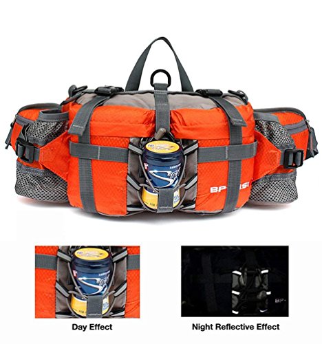 Brinny Tactical Bum Bag Waist Bag Military Belt Bag with 2 Bottle Holders for Outdoor Sports Trekking Hiking Running Cycling Hiking Camping Climbing Hunting Ski Fishing - Image 3