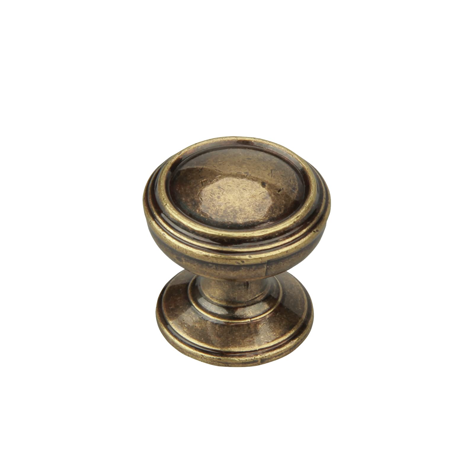 TUNNY 10 Pack Round Ladder Cabinet Knob - Bronze Dresser Knobs Drawer Knobs Simple Cabinet Hardware for Cupboard Drawer Pulls