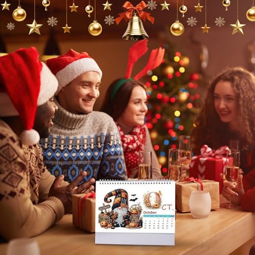 Calendario de escritorio de pintura de gema ideal para regalar a niños 6
